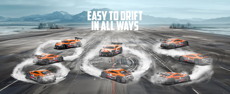 RACENT 1:16 RC Drift Car 4WD 18KM/H, 2 batterie, modello sportivo veicolo giocattolo per bambini, ragazzi, adulti