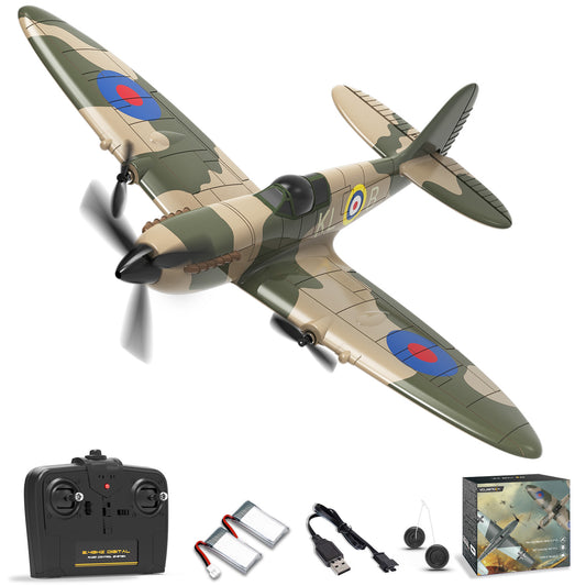 RC Plane 3 Channel Fighter Spitfire with 6-axis Gyro, 2.4GHz 76205 RTF-EXHOBBY LIMITED.