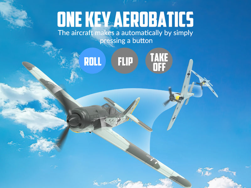 VOLANTEXRC FW190 (RTF) 4CH 400mm com 3 modos (15,7'') 76117