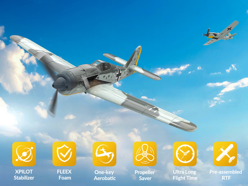 VOLANTEXRC FW190 (RTF) 4CH 400mm com 3 modos (15,7'') 76117