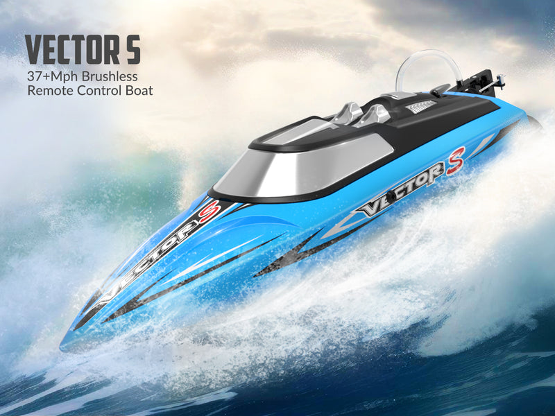 Vetores volantexrc sem escova de alta velocidade RC Boat Auto -Righting para o lago 79704 azul