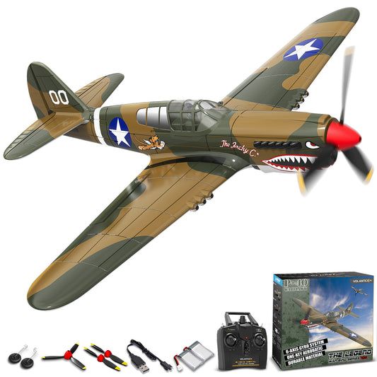 VOLANTEXRC Warhawk P40 (RTF) 4CH 400mm per principianti (15,7'') 76113