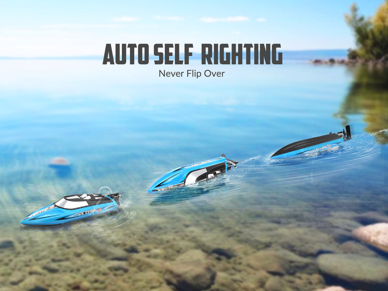 Vetores volantexrc sem escova de alta velocidade RC Boat Auto -Righting para o lago 79704 azul