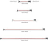 30-Piece Male to Female Servo Extension Cable Set 5 Sizes-EXHOBBY LIMITED.