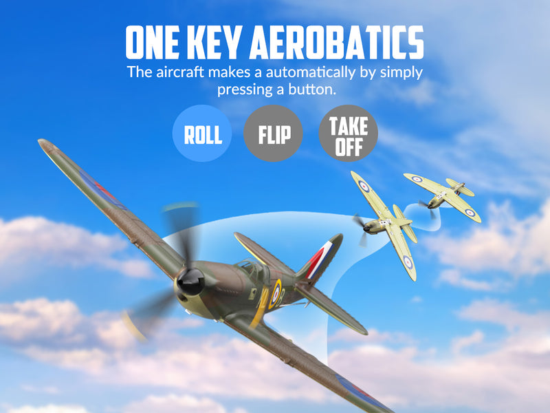 VOLANTEXRC Spitfire (RTF) 4CH 400mm per principianti (15.7'') 76112