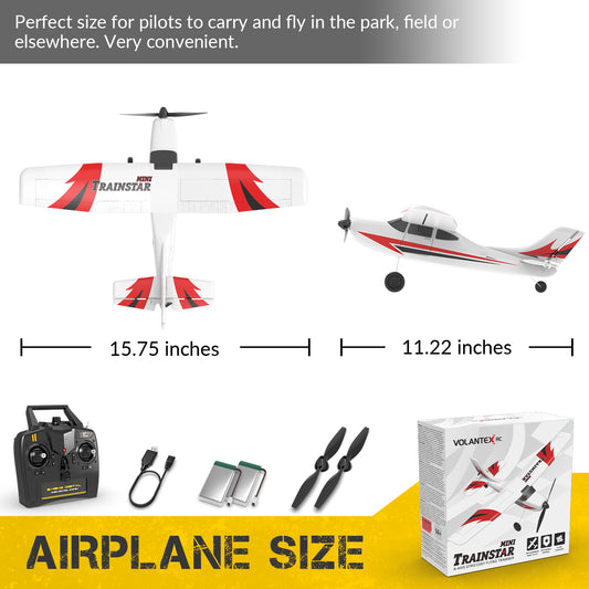 VOLANTEXRC Trainstar Mini (RTF) 3CH 400mm pour débutants (15.7'') 76101