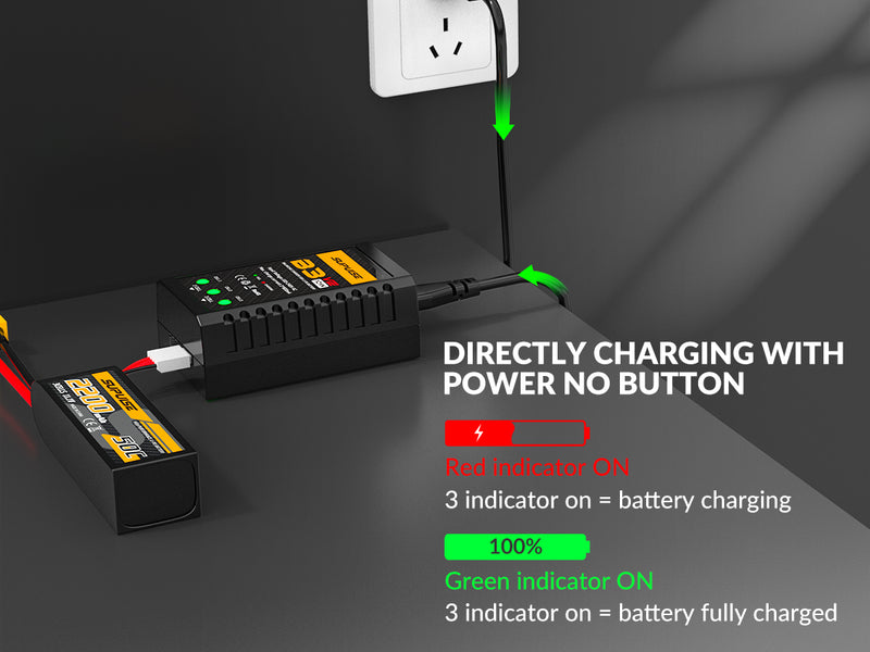 SUPULSE 7.4-11.1V 2S-3S 10W LIPO Bateria AC Pro Compact RC Balanço Carregador de Best Seller Charger