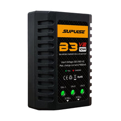 SUPULSE LiPo Akku Ladegerät RC Balance Ladegerät AC 7.4-11.1V 2S-3S 10W Upgrade Version B3AC Pro Kompaktes Ladegerät Lipo Ladegerät (B3V2)