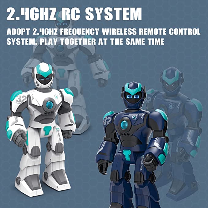 STEMTRON Intelligent Voice Controlled Smart Remote Control Robot for Kids(white).