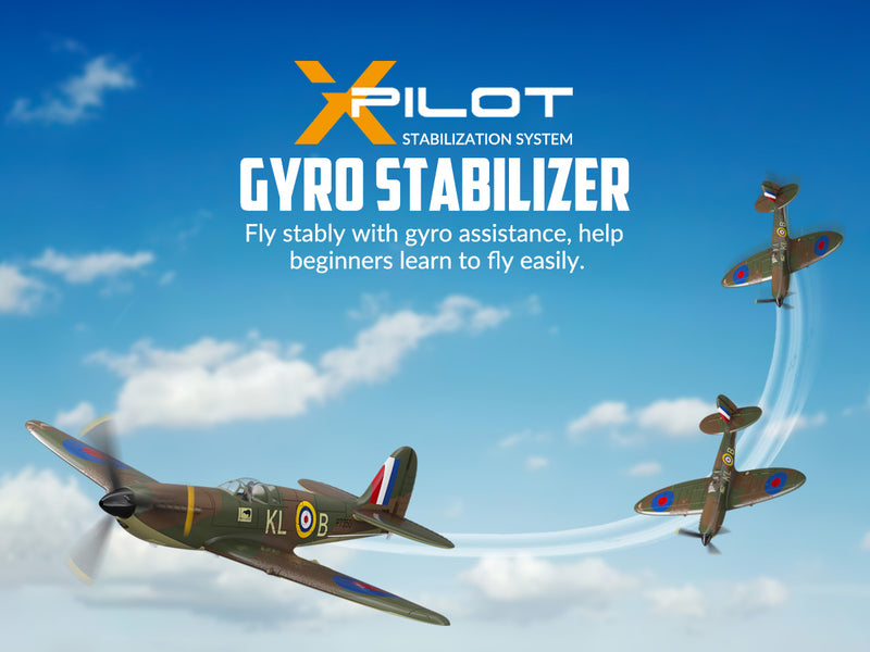 VOLANTEXRC Spitfire (RTF) 4CH 400mm for Beginners (15.7'') 76112