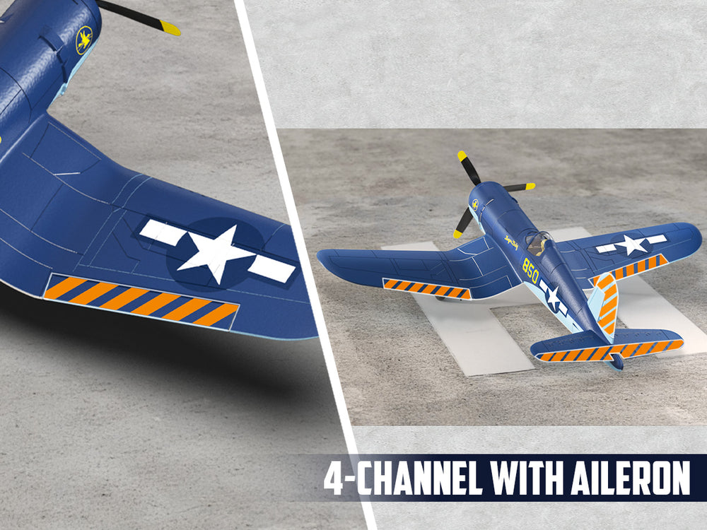 VOLANTEXRC Avión RC sin escobillas Corsair F4U - 500 mm RTF