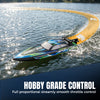 VOLANTEXRC Green SR40 Bateau RC sans balais 30+MPH (79705)