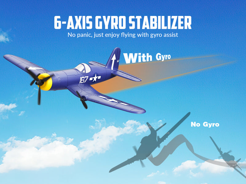 3 Channel 2.4GHz 6-axis Gyro Stabilizer RTF Glider Aircraft Plane(76208 RTF)