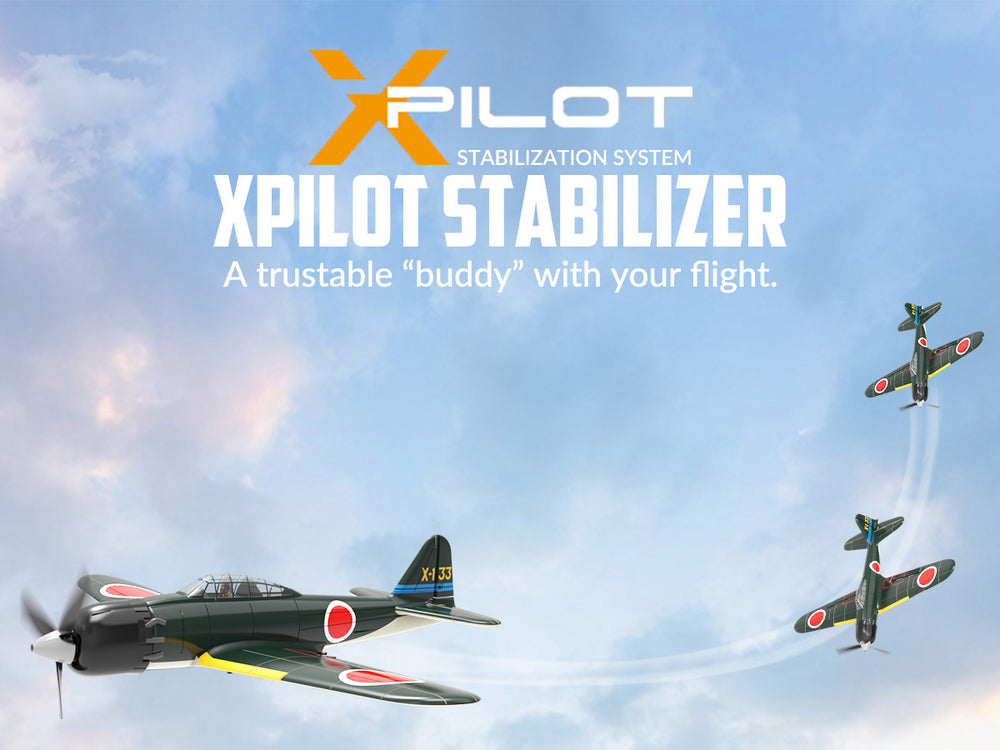 VOLANTEXRC Zero (RTF) 4 canaux 400 mm RC Warbird avec gyroscope XPilot