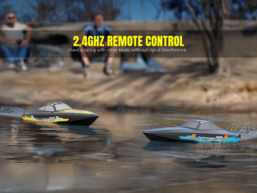 VOLANTEXRC Vector 30: 30mph High-Speed RC Boat with Self-Righting & Reverse