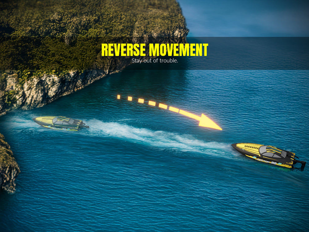 VOLANTEXRC Vector 30: 30mph High-Speed RC Boat with Self-Righting & Reverse