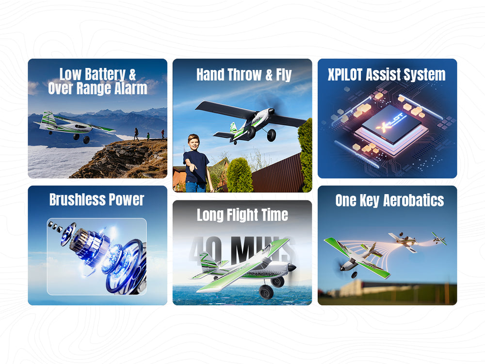 Volantexrc 500 mm Trainstar Stunt binst mit Update Motor 76804