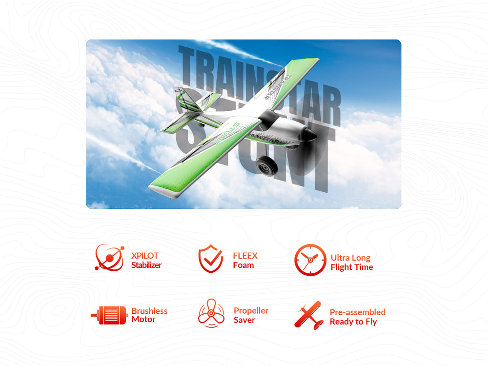 Volantexrc 500 mm Trainstar Stunt binst mit Update Motor 76804