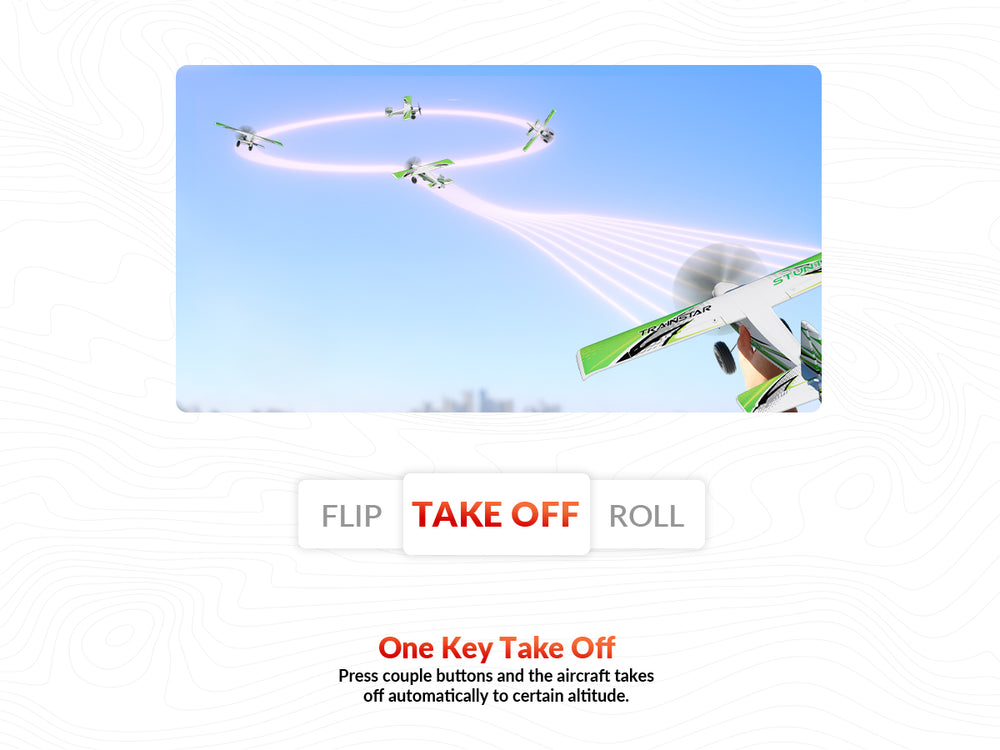 Volantexrc 500 mm Trainstar Stunt binst mit Update Motor 76804