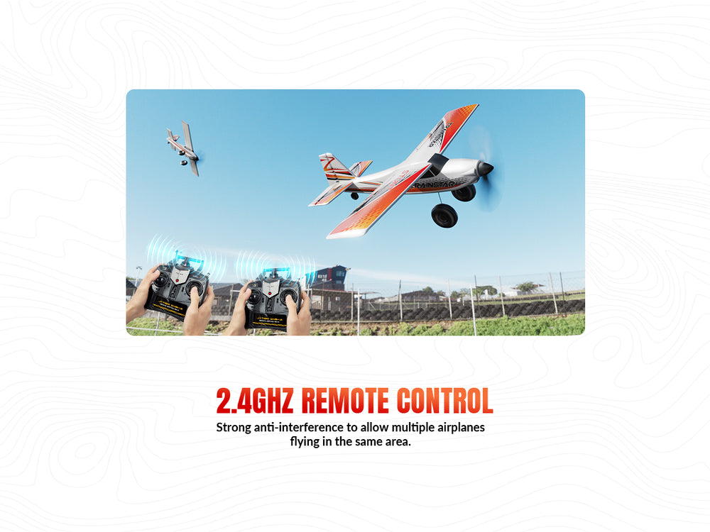 VOLANTEXRC 500MM TrainStar STUNT avion RC sans balais RTF pour débutants