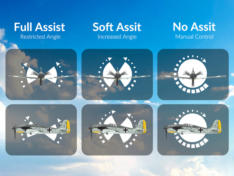 VOLANTEXRC FW190 (RTF) 4CH 400mm con 3 modalità (15,7'') 76117