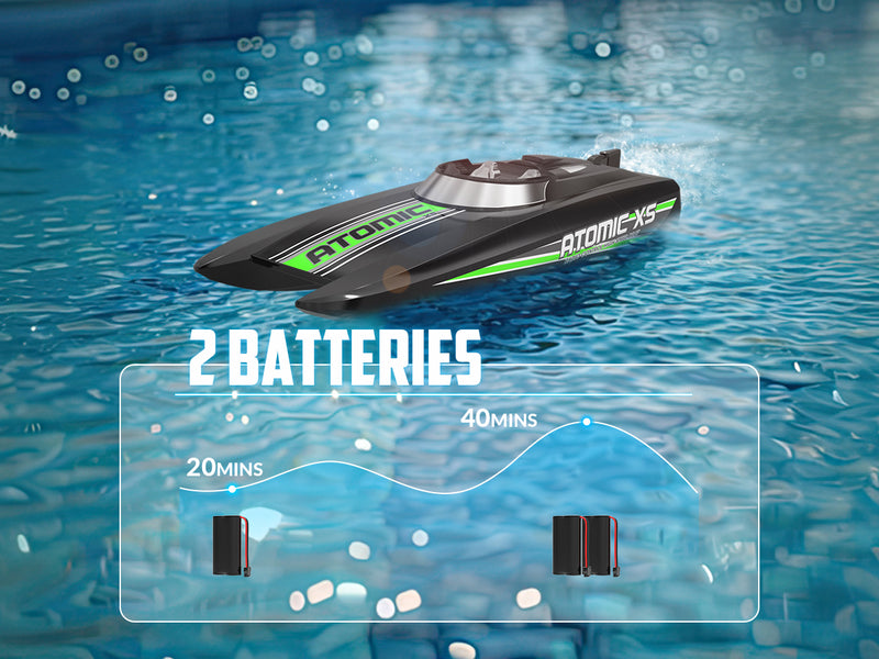 VOLANTEXRC AtomicXS Remote Control Boat for Kids Play in Pool Easy Running Great Gift Boat