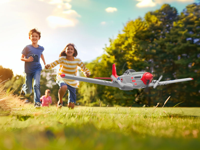 VOLANTEXRC MUSTANG P51D 2CH 400mm para crianças iniciantes (15,7 '') 76203