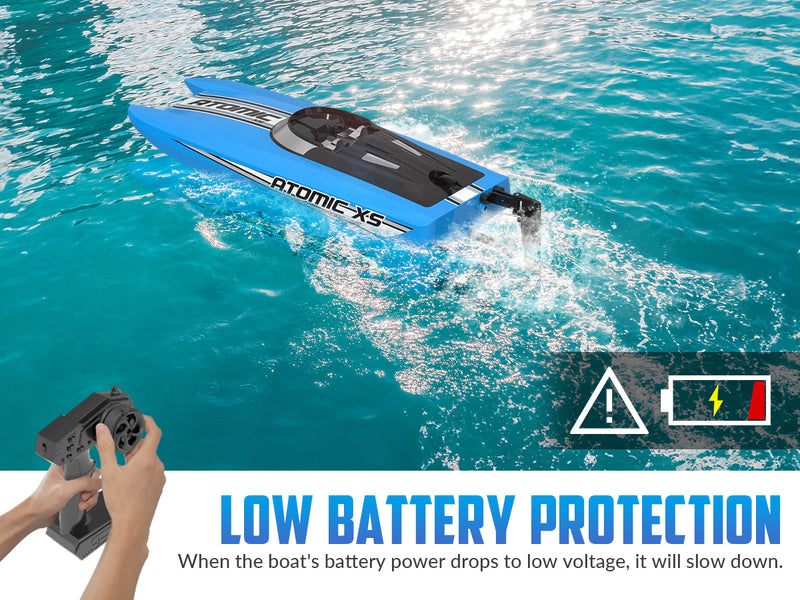 VOLANTEXRC Atomic XS Remote Control RC Boat for Pool Kids toys 20mph Fast Racing