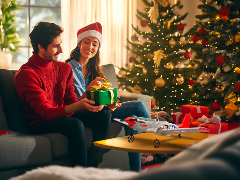 VOLANTEXRC MUSTANG P51D 2CH 400mm para crianças iniciantes (15,7 '') 76203