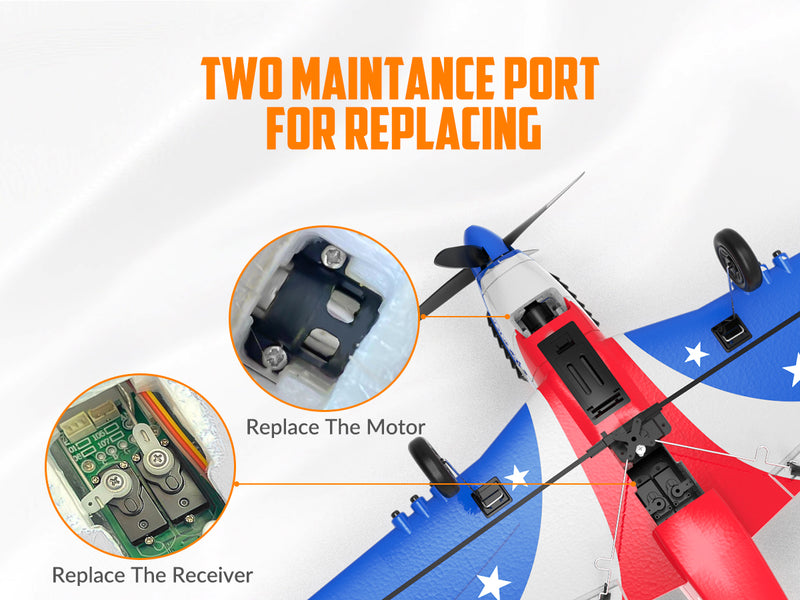 VoLantexrc Miss America (RTF) 4CH 400mm per principiante (15.7 '') 76105