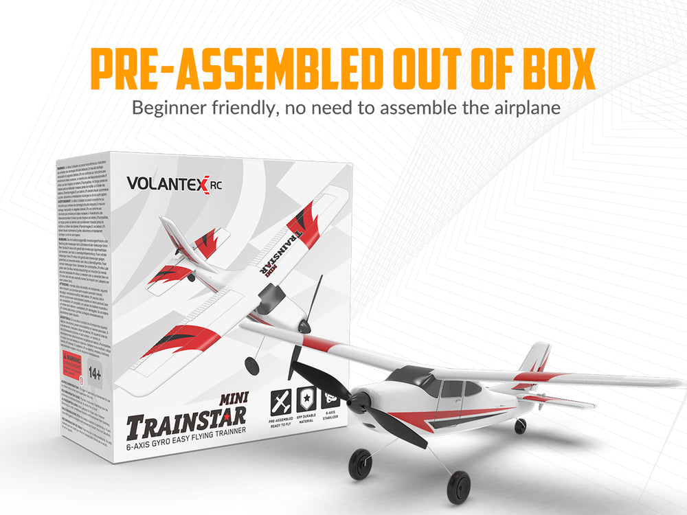 VOLANTEXRC Trainstar Mini (RTF) 3CH 400mm pour débutants (15.7'') 76101