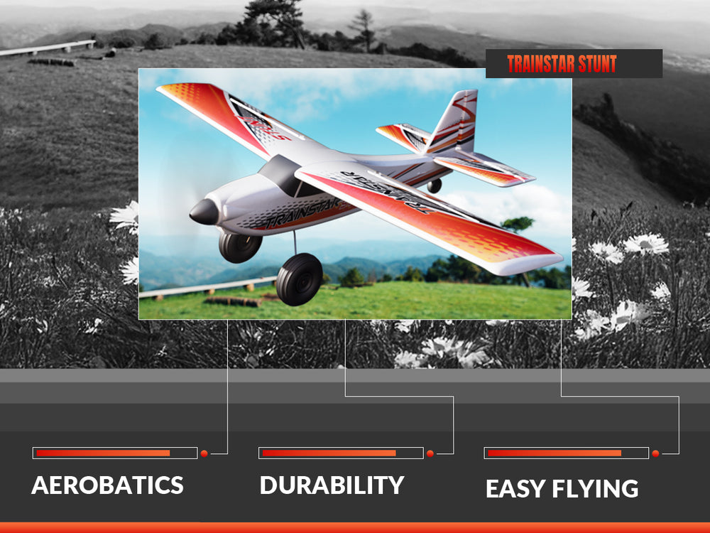VOLANTEXRC 500MM TrainStar STUNT avion RC sans balais RTF pour débutants