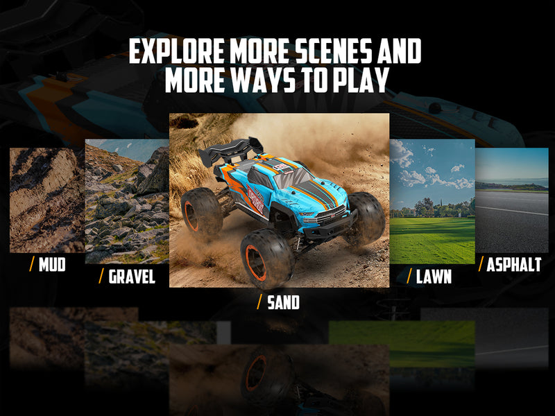 RACENT Tornado azul 1/16 4WD todoterreno 30 MPH