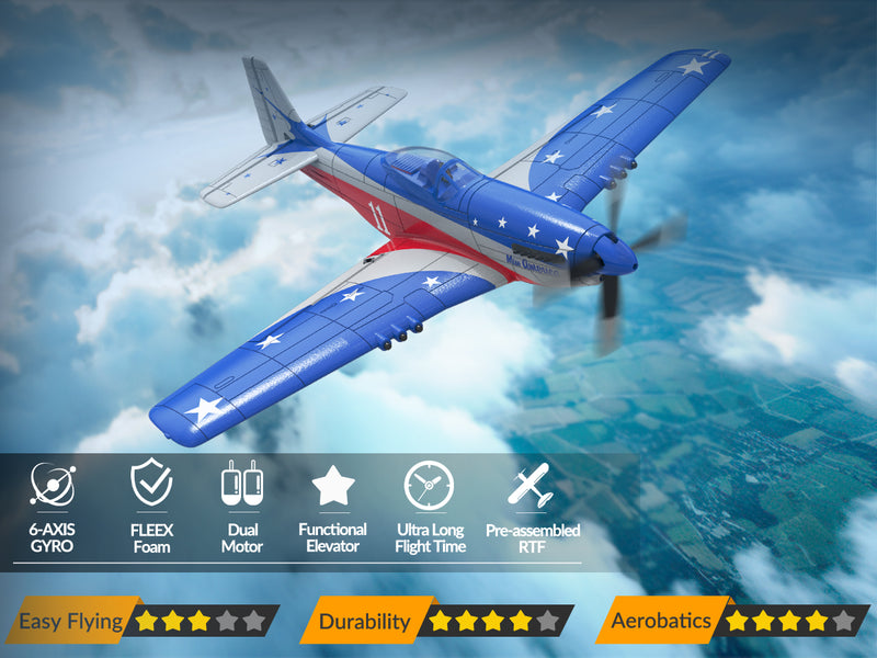 VoLantexrc Miss America (RTF) 4CH 400mm per principiante (15.7 '') 76105