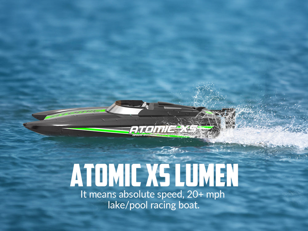 VOLANTEXRC Atomic XS Bateau télécommandé avec 2 piles et fonction marche arrière (795-5 Noir)