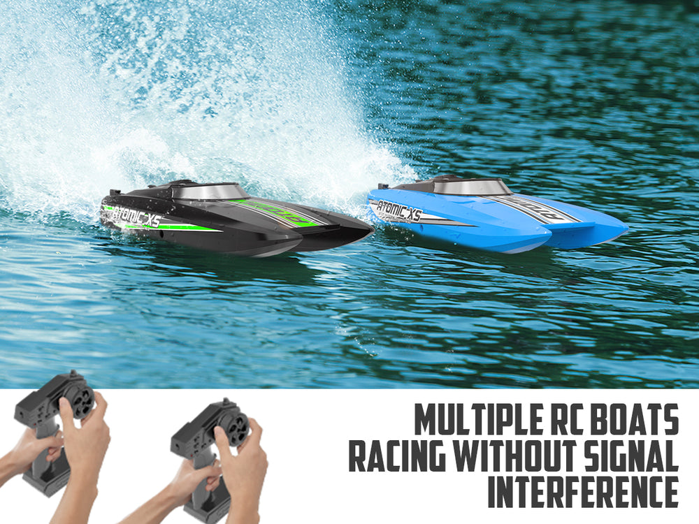 VOLANTEXRC Atomic XS Bateau télécommandé avec 2 piles et fonction marche arrière (795-5 Noir)