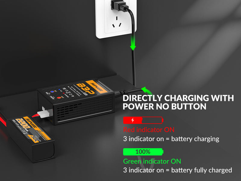 SUPULSE 2S-3S 7.4V 11.1V 25W Pro AC LiPo Battery Charger Fast Charing RC Balance Charger