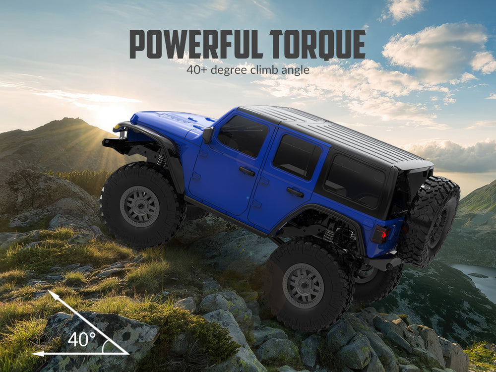 RACENT 1/24 Crawler RC Monster Truck Escalade avec lumière LED (787-1 Blanc)