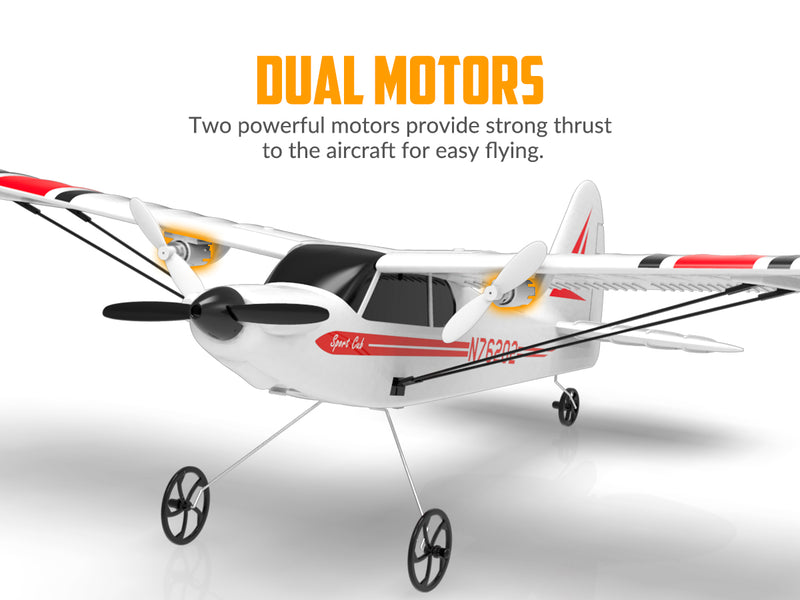 VOLANTEXRC Sport Cub (RTF) 2CH 400mm für Anfänger Gyro (15,7'') 76202