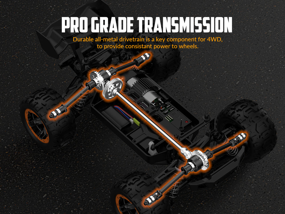 RACENT Tornado azul 1/16 4WD todoterreno RC coche 30MPH