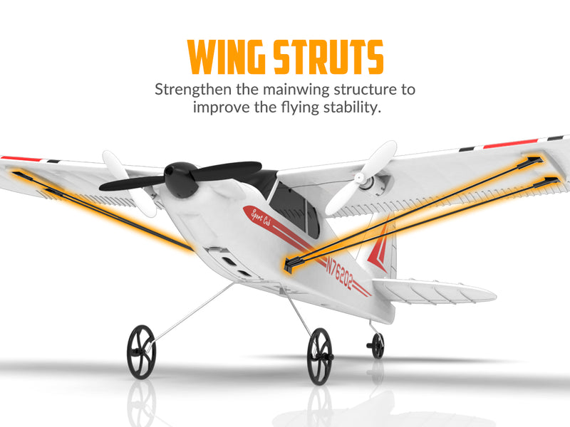 VOLANTEXRC Sport Cub (RTF) 2CH 400mm für Anfänger Gyro (15,7'') 76202