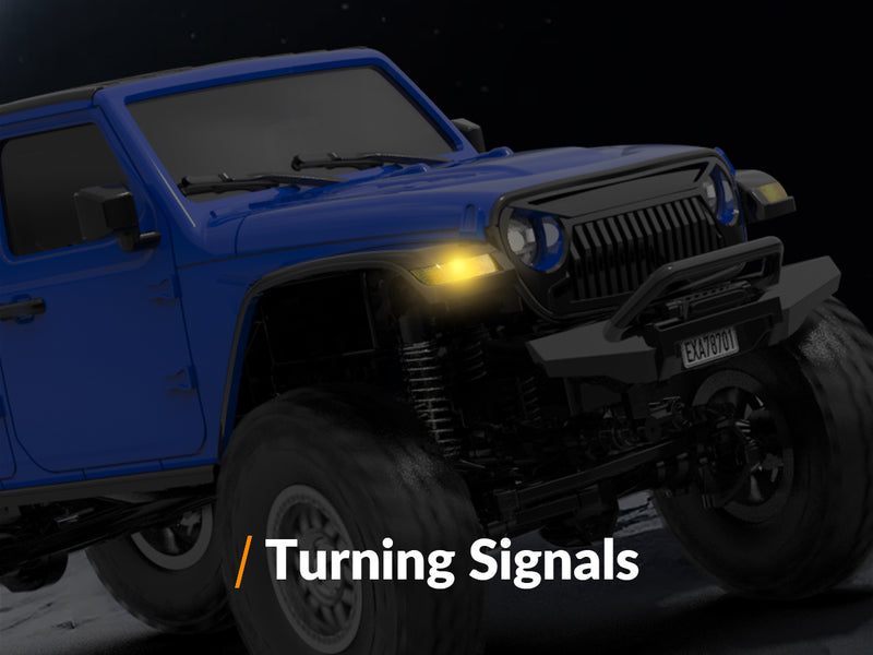 RACENT 1/24 Crawler RC Monster Truck Rock Climbing con luz LED (787-1 White)