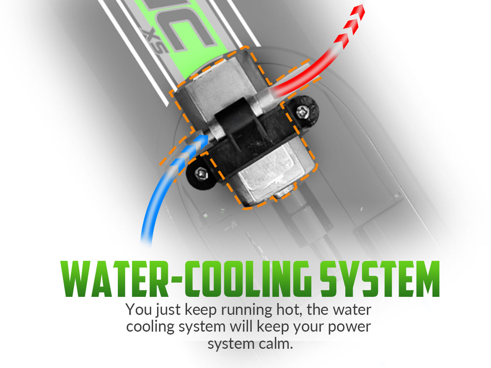 VOLANTEXRC Atomic XS Bateau télécommandé avec 2 piles et fonction marche arrière (795-5 Noir)