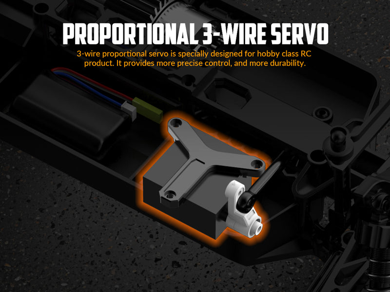 RACENT Tornado azul 1/16 4WD todoterreno 30 MPH
