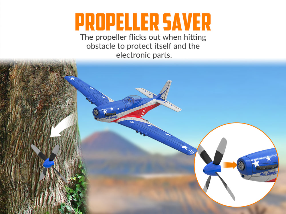 Volantexrc Miss America (RTF) 4Ch 400 mm para principiante (15.7 '') 76105