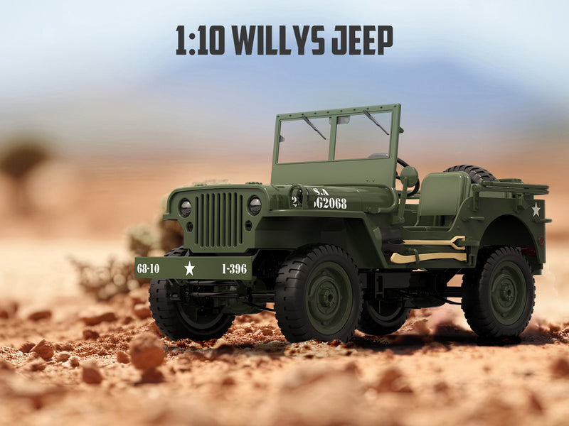 RACENT RC Crawler im Maßstab 1:10, Simulation eines Mehrzweck-Geländewagens 2.4G 1941 Mb Scaler Willys Jeep