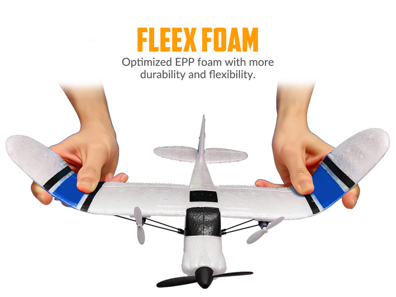 VOLANTEXRC Sport Cub S2 RC Flugzeug mit Gyro-Stabilisierungssystem Flugbereit für Anfänger 2-CH Ferngesteuertes Flugzeug RTF (762-2)