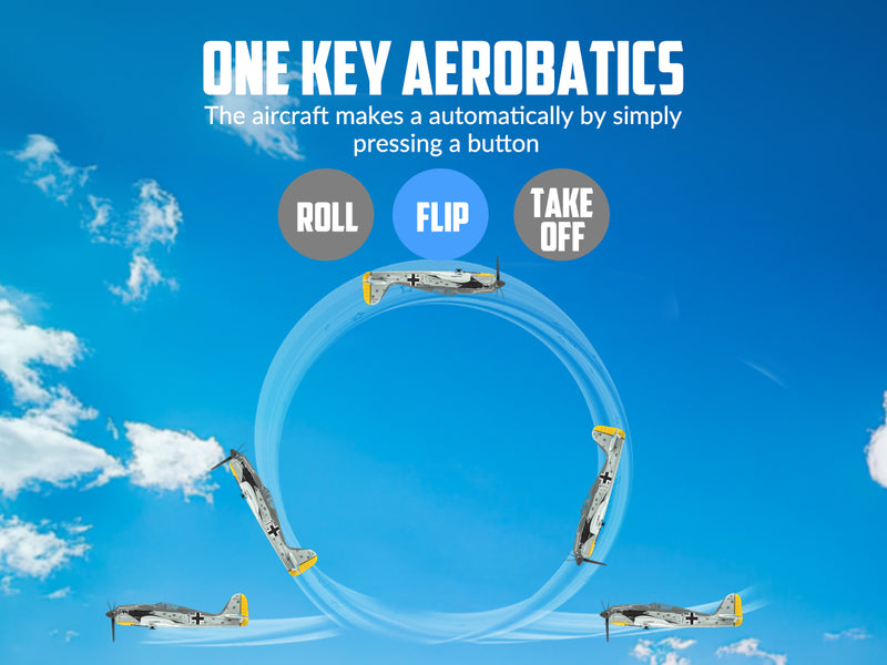 VOLANTEXRC FW190 (RTF) 4CH 400mm con 3 modalità (15,7'') 76117