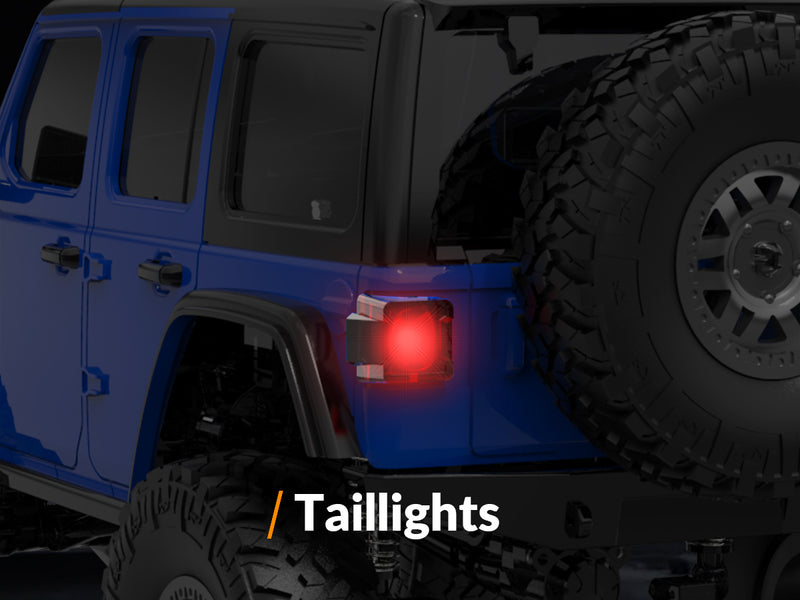 RACENT 1/24 Crawler RC Monster Truck Rock Climbing con luz LED (787-1 White)