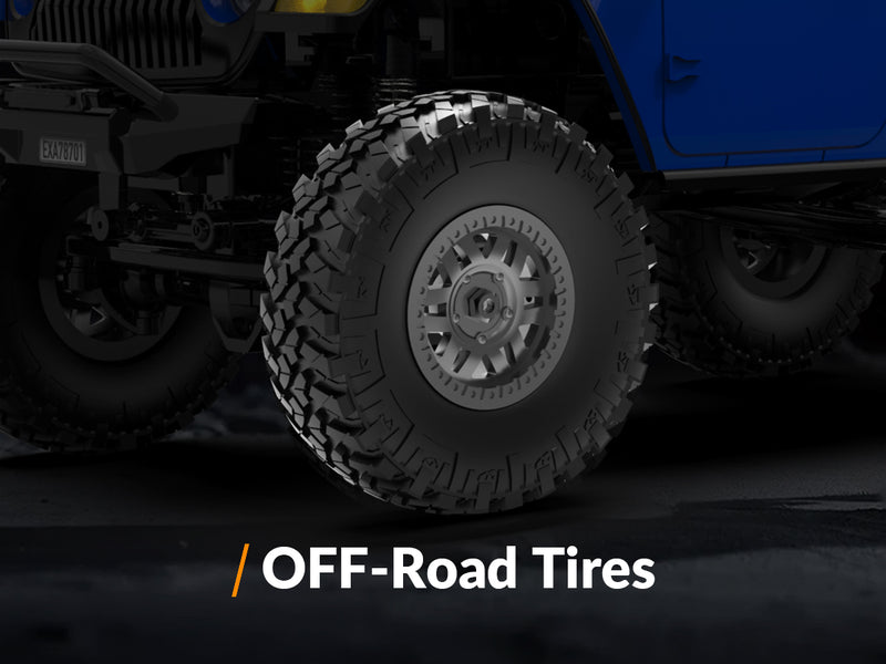 RACENT 1/24 Crawler RC Monster Truck Rock Climbing con luz LED (787-1 White)